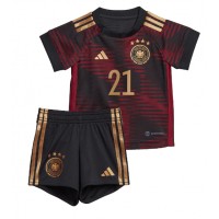 Tyskland Ilkay Gundogan #21 Udebane Trøje Børn VM 2022 Kortærmet (+ Korte bukser)